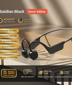 Lenovo Bone Conduction Koptelefoon - Draadloos, Waterdicht & Bluetooth 5.4 voor Sport & Zwemmen