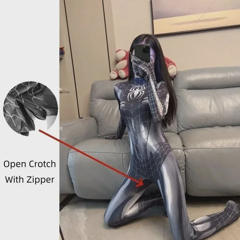 Spider-Woman Cosplay Kostuum Jumpsuit - Superheld Zentai Bodysuit voor Dames