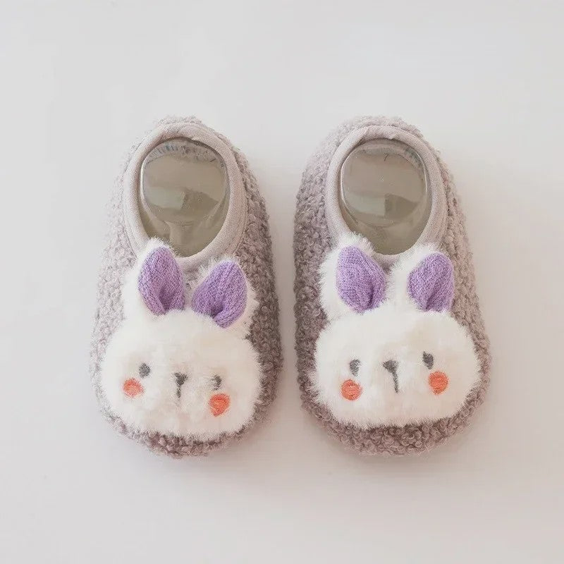 Schattige Konijn Pluche Slofjes voor Kinderen - Zacht & Antislip Binnenshuis