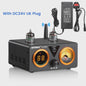 AIYIMA T9 PRO HiFi Bluetooth 5.2 Tube Versterker met VU Meter - 100W x 2 Stereo Audio Amp met USB DAC, COAX & OPT