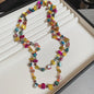 Luxe Dubbellaagse Schelp & Kristal Ketting - Bohemian Seaside Stijl