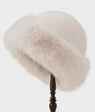 Dikke Pluche Warme Bontmuts voor Dames - Fluffy Winter Muts voor Koude Dagen