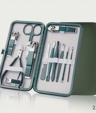 Professionele Manicure & Pedicure Set - 7/10/12/18 Delig - Roestvrij Staal met Reisetui