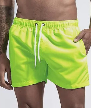 Heren Sneldrogende Zwemshorts met Trekkoord en Zakken - Perfect voor Strand en Zomeractiviteiten