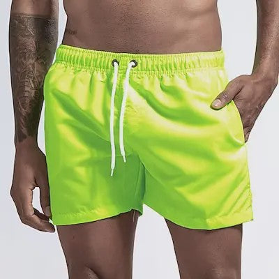 Heren Sneldrogende Zwemshorts met Trekkoord en Zakken - Perfect voor Strand en Zomeractiviteiten
