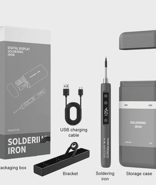 15W USB Slimme Soldeerbout Set met Temperatuurregeling en Type-C