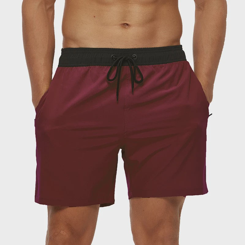 Heren Zwembroek Zomer Sportief Ademend met Elastische Tailleband, Mesh Voering en Zakken
