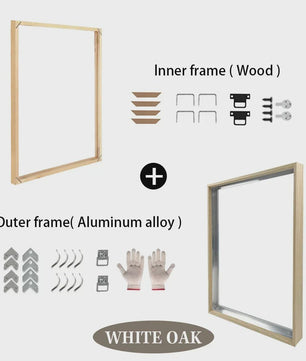 DIY Poster Frame Set: Metaal & Hout in 8 Kleuren voor Galerij Decoratie