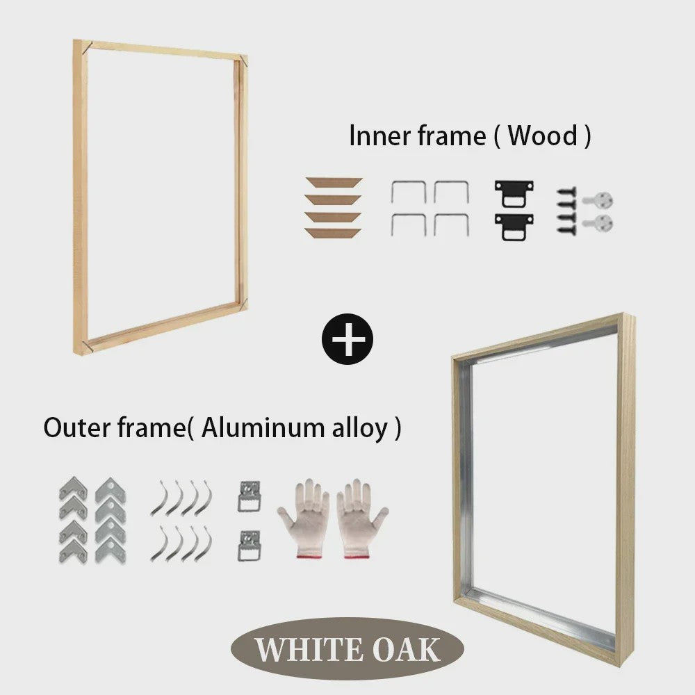 DIY Poster Frame Set: Metaal & Hout in 8 Kleuren voor Galerij Decoratie