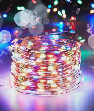 Sfeervolle Batterij-Aangedreven LED Snoerlichtjes met Koperdraad - 10-100 LED