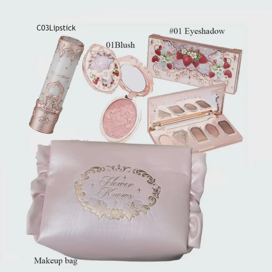 Flower Knows Luxe Make-up Cadeaubox: Foundation, Blush, Lip Cream & Tas