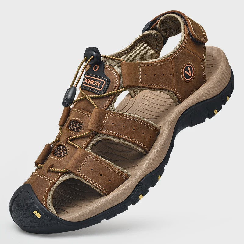 Leren Heren Sandalen - Comfortabele Zomer Schoenen voor Strand en Casual Gebruik (Maat 38-48)