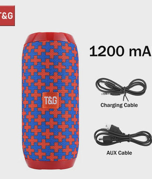 Draagbare Bluetooth Speaker T&G TG117 - Waterdicht, TWS Stereo Geluid & FM Radio