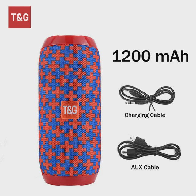 Draagbare Bluetooth Speaker T&G TG117 - Waterdicht, TWS Stereo Geluid & FM Radio