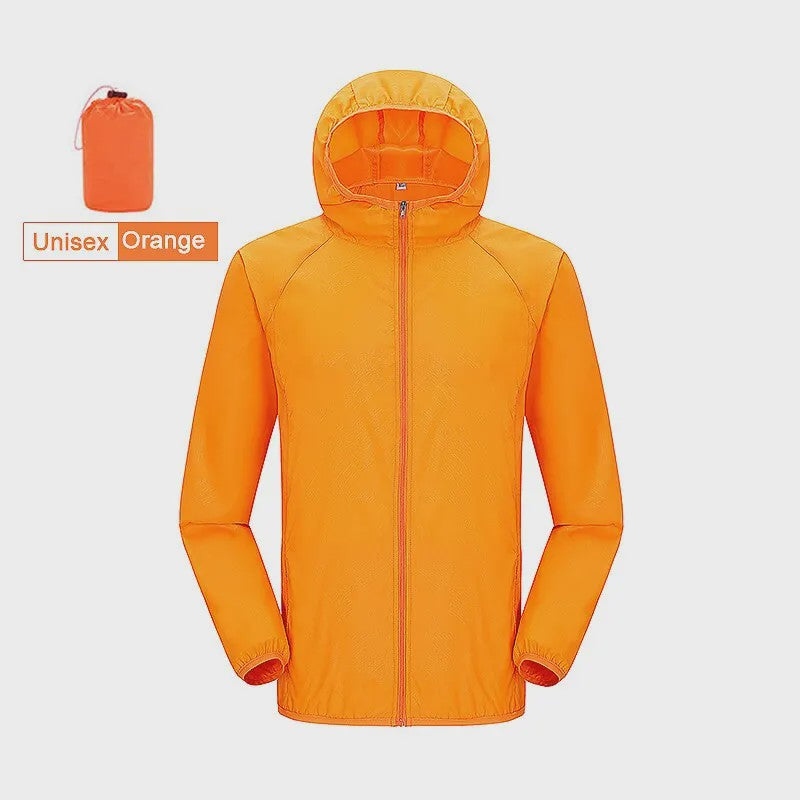 Unisex Winddichte & Waterdichte Outdoor Jas - Sneldrogend & UV-beschermend