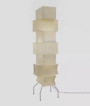 Akari Noguchi Stijl Verticale Vloerlamp - Japans Design Rijstpapier