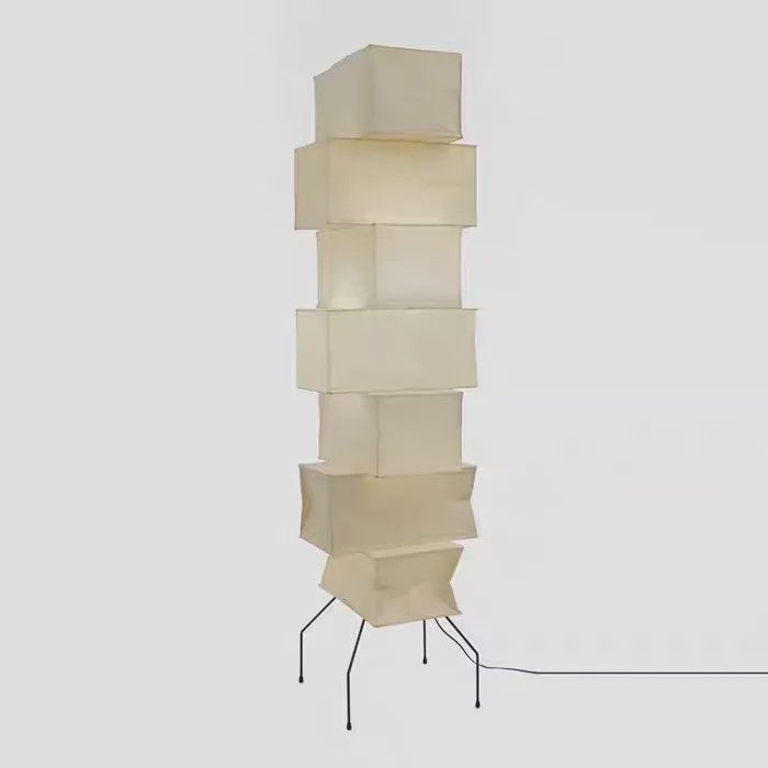 Akari Noguchi Stijl Verticale Vloerlamp - Japans Design Rijstpapier