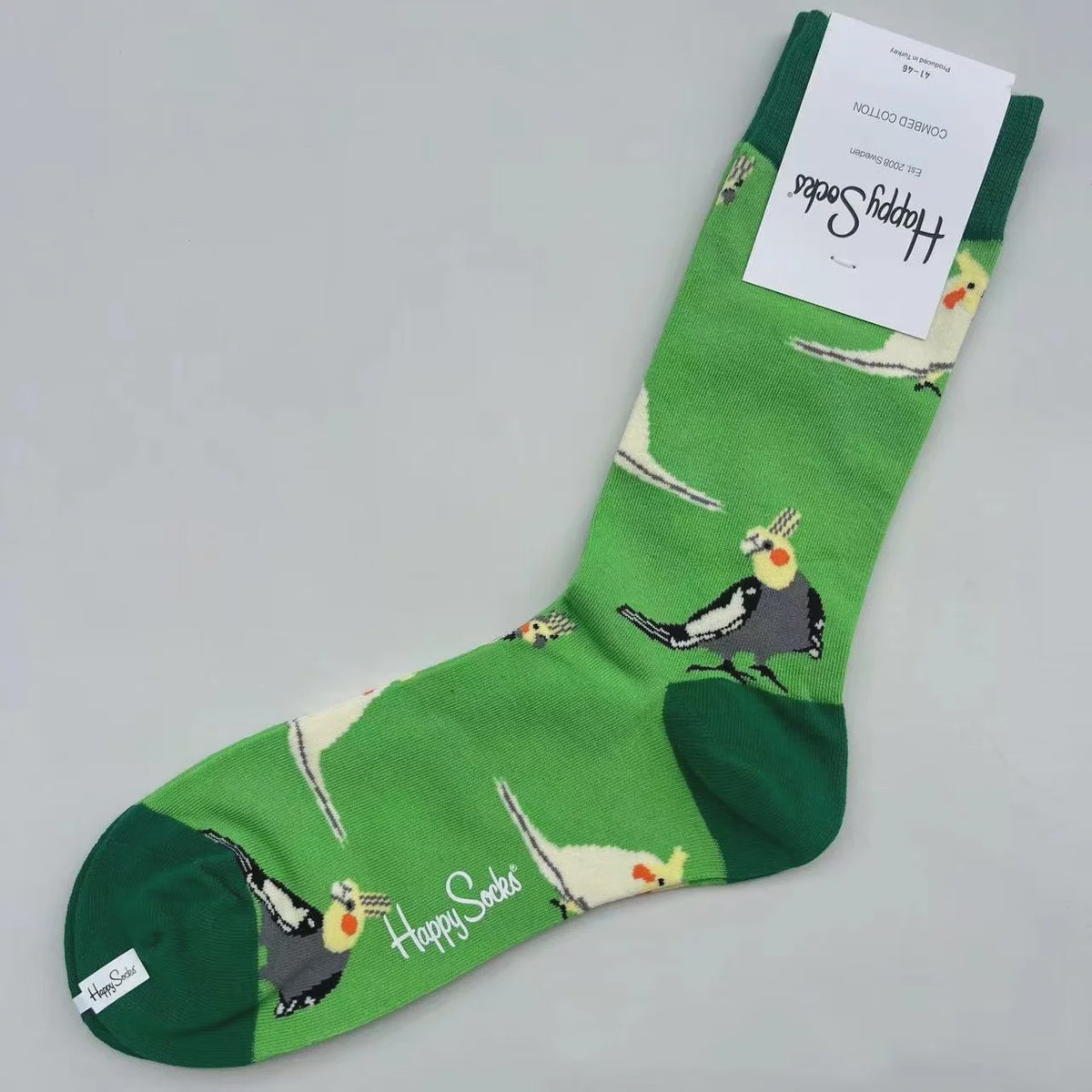 Happy Socks Heren Mid-tube Sokken - Pure Katoen, Klassiek Comfort - Maat 41-46