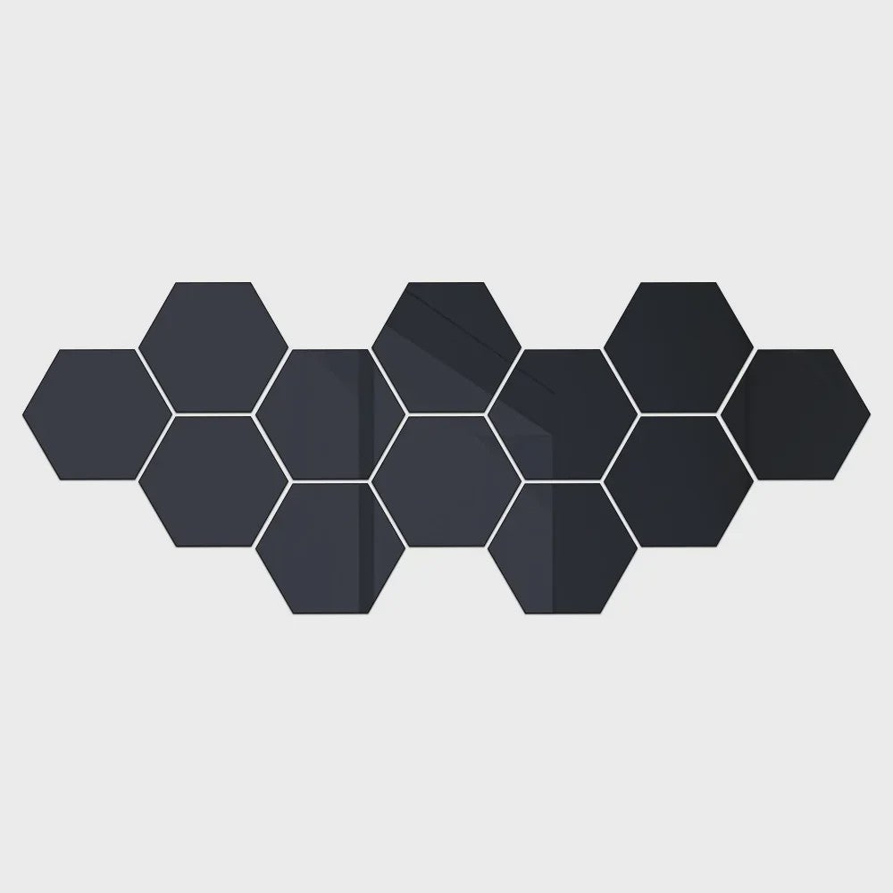 Zelfklevende Hexagon Spiegel Wandstickers - 3D Decoratie voor Elke Ruimte - DIY