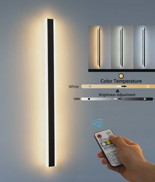 Moderne LED Wandlamp Buiten - Waterdicht IP65, Dimbaar met Afstandsbediening - Villa & Tuin Verlichting