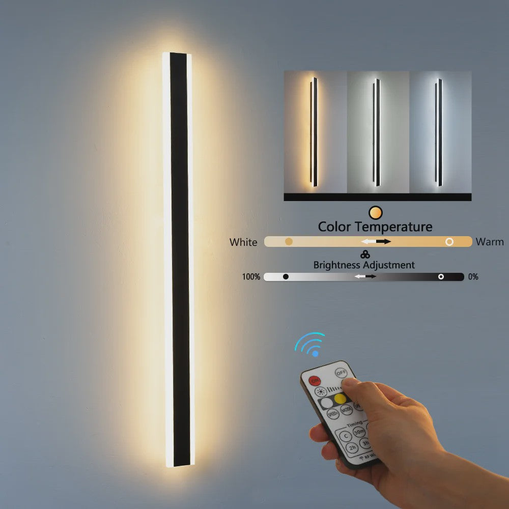 Moderne LED Wandlamp Buiten - Waterdicht IP65, Dimbaar met Afstandsbediening - Villa & Tuin Verlichting