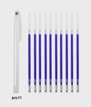 Set van 10 Hitte-uitwisbare Stoffen Markers - Perfect voor Naaien en Knutselen