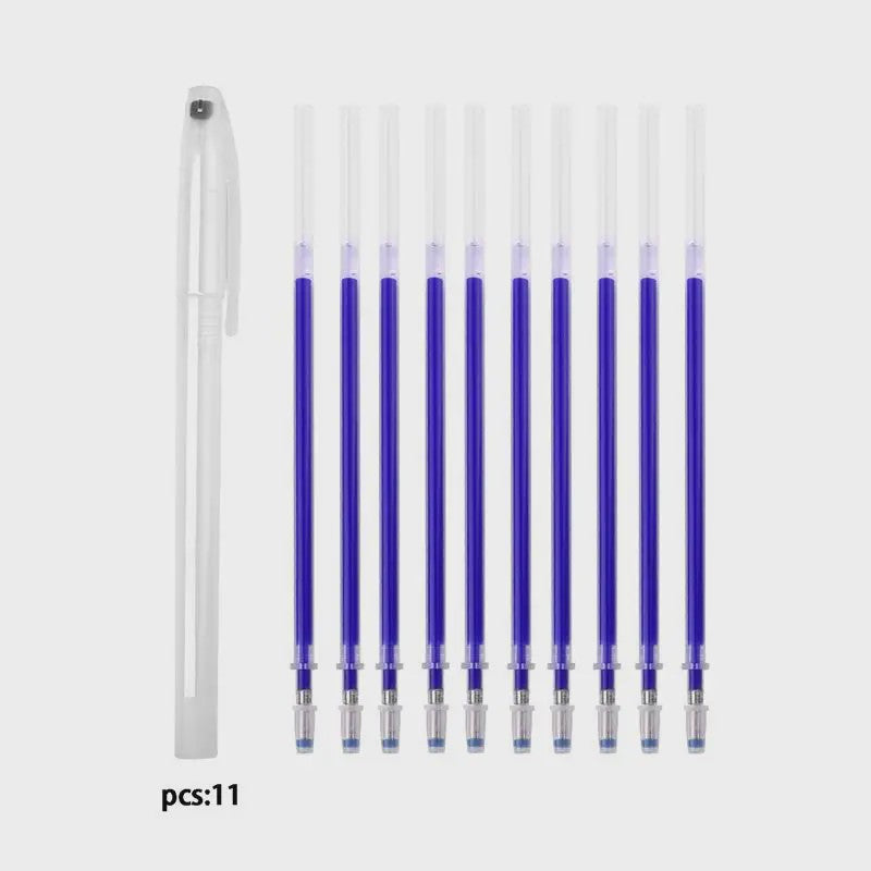 Set van 10 Hitte-uitwisbare Stoffen Markers - Perfect voor Naaien en Knutselen