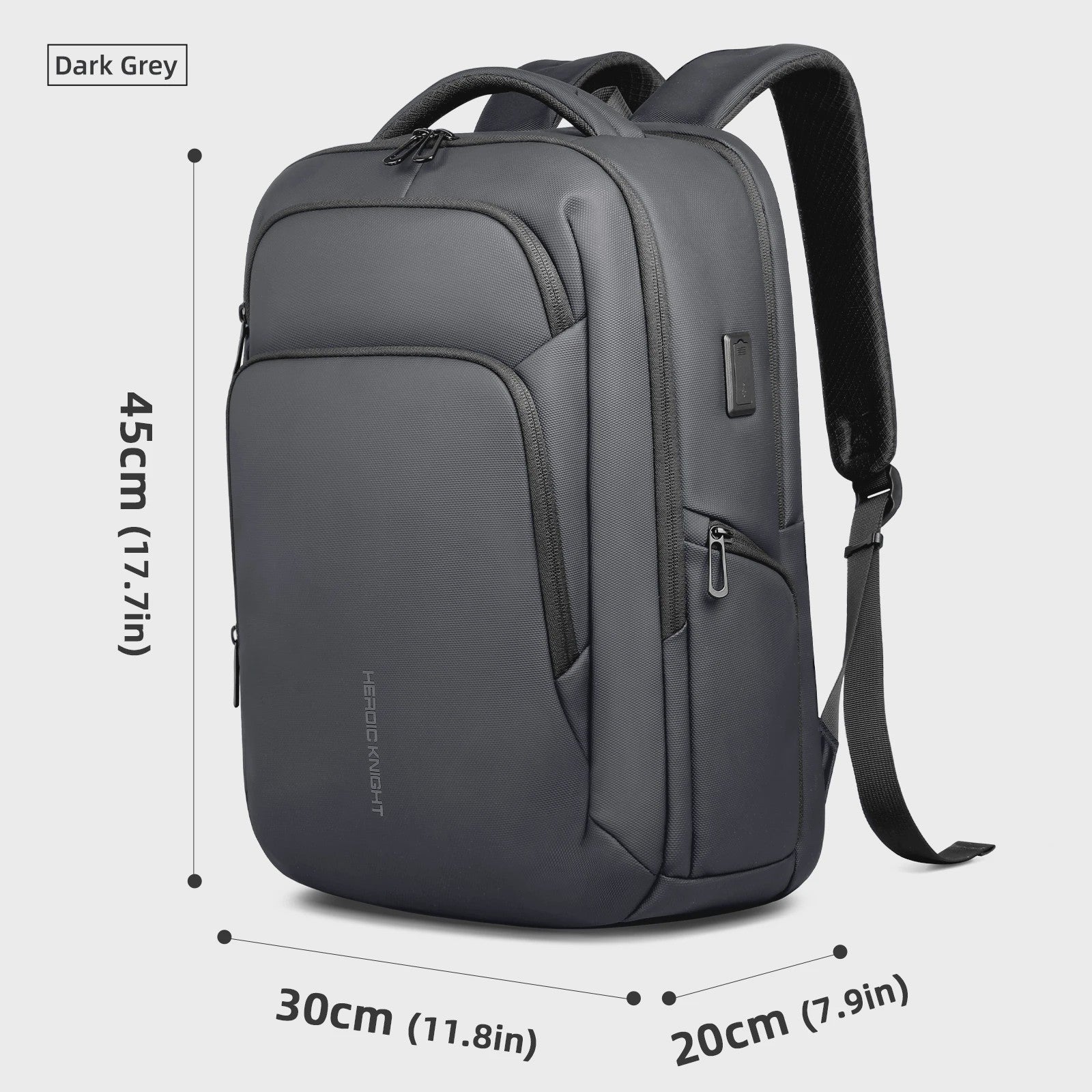 Multifunctionele Zakenrugzak voor Heren - Waterdicht, 17.3" Laptopvak & USB Oplaadpoort - Ideaal voor Werk & Reizen