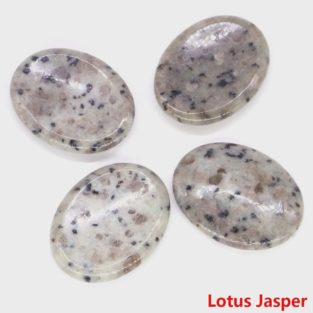 7 Chakra Kristallen Worry Stones - Ovalen Massage & Meditatie Edelstenen (35x45mm)