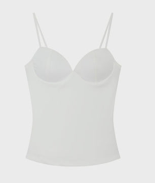 Dames Crop Top Corset Camisole Bruin - Mouwloos, Bodycon & Backless