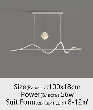 Moderne LED Hanglamp - Stijlvol Wit/Zwart Design voor Eetkamer, Keuken of Kantoor