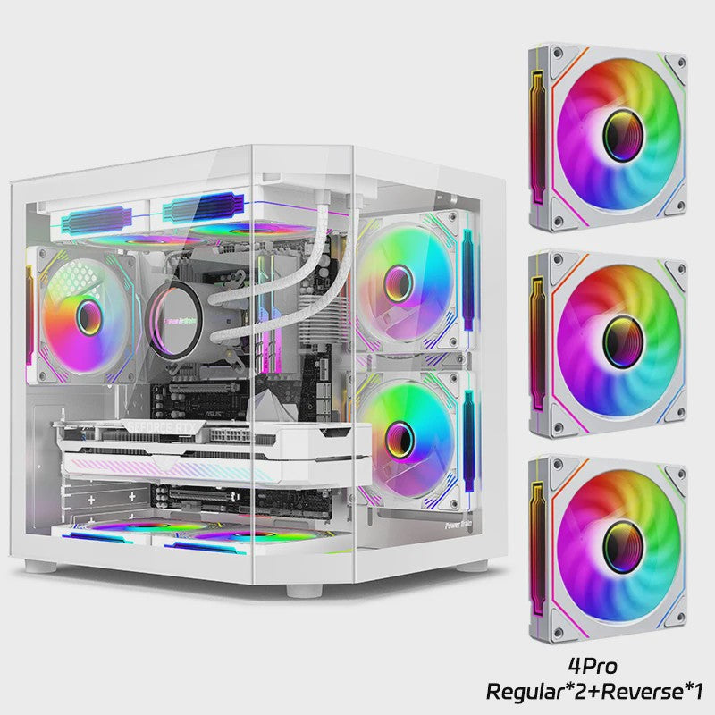 Power Train Star Realm PC Behuizing: Panoramisch Glas & 240mm Waterkoeling