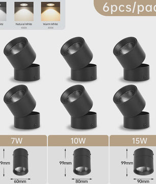 Opklapbare LED Downlight Spot - 7/10/15W - 3 Kleuren Licht - Plafondlamp