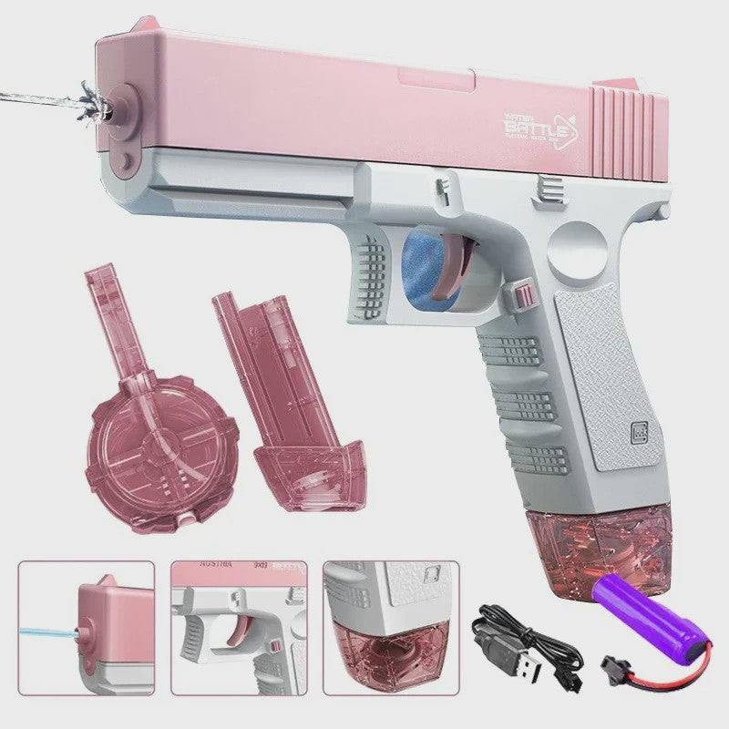 Krachtige Elektrische Waterpistool 43cm met Automatische Waterzuiging - Zomer Speelgoed voor Kinderen & Volwassenen