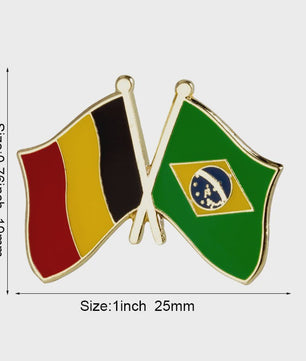 Belgische Vlag Speld - Stijlvolle Badge voor Kleding en Tassen