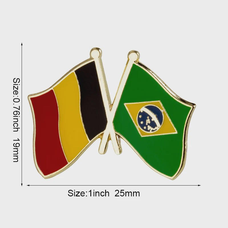 Belgische Vlag Speld - Stijlvolle Badge voor Kleding en Tassen