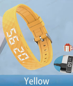 Trilwekker Armband Horloge - Stille Wekker voor Zware Slapers, Verstelbaar & Draagbaar