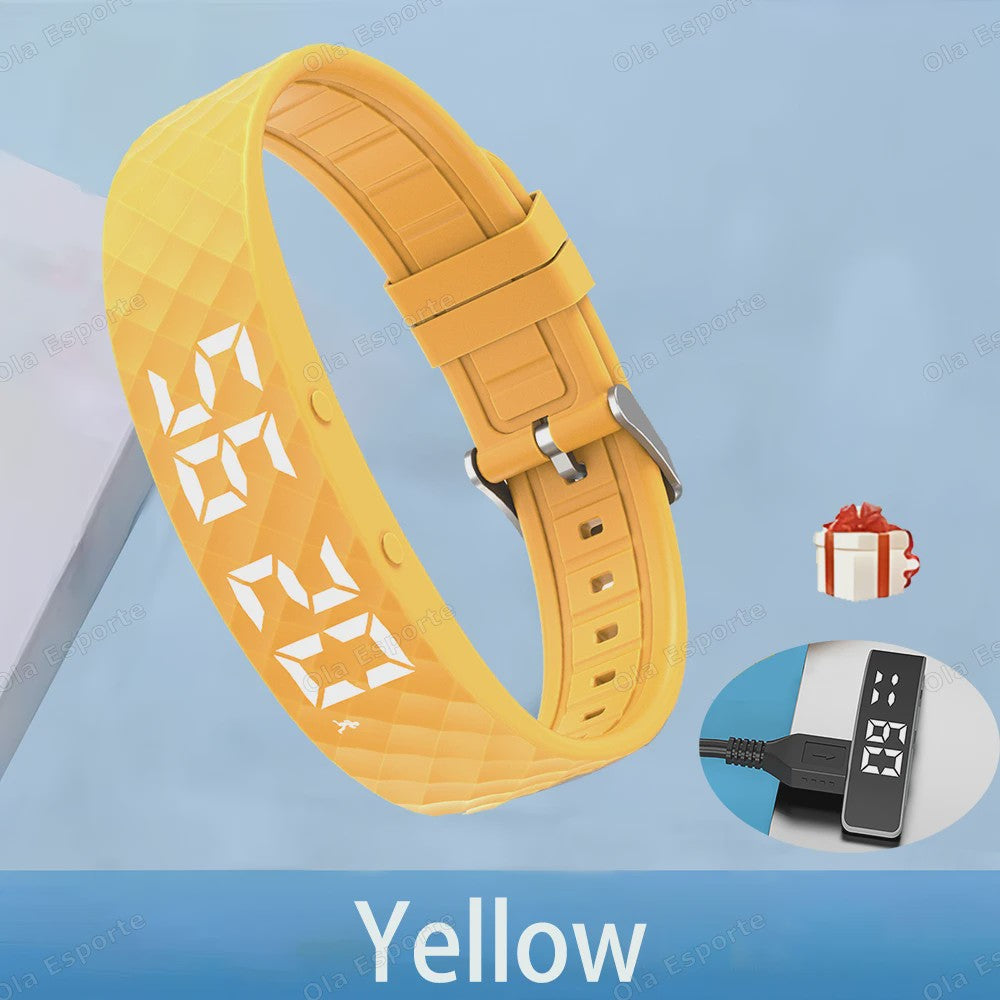 Trilwekker Armband Horloge - Stille Wekker voor Zware Slapers, Verstelbaar & Draagbaar