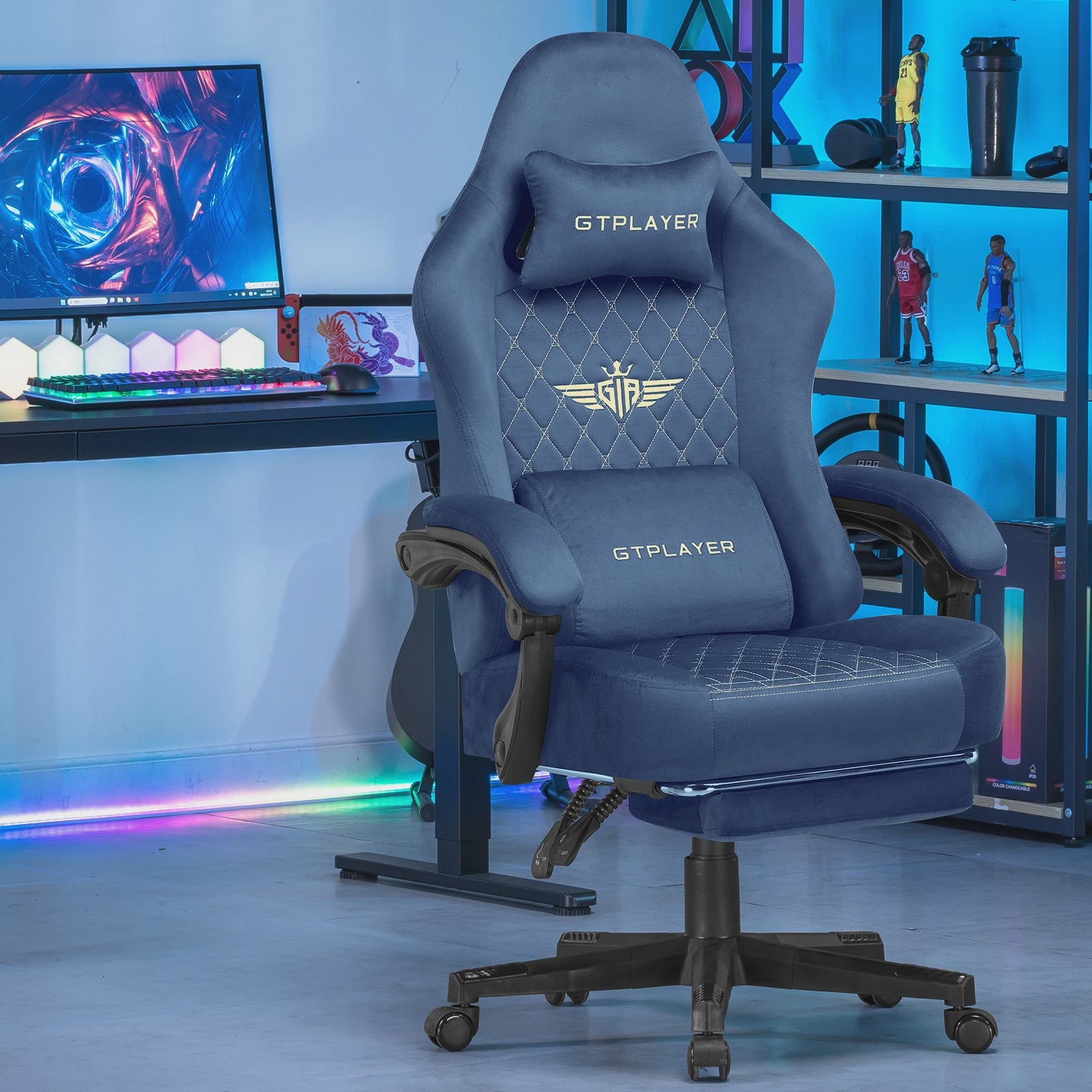 Ergonomische Gaming Chair van GTPLAYER - Verstelbaar, Draaibaar & Comfortabel