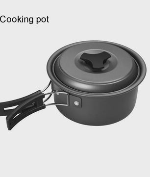 Kampeer Kookset Aluminium Outdoor Keukengerei Set - 12 Delig voor 2-3 Personen