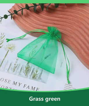 100x Organza Zakjes - Cadeau, Sieraden & Feest - Diverse Maten & Kleuren