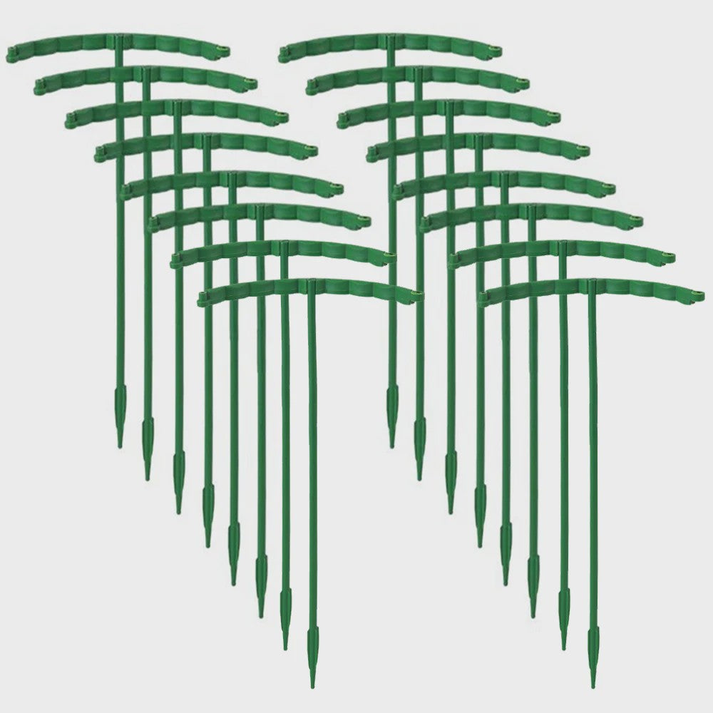 Plantensteun Stokken Set - Groen Plastic - Voor Bloemen & Planten