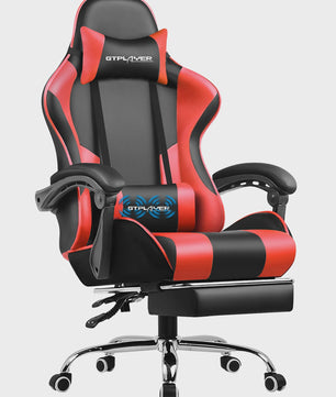Gtplayer Ergonomische Gaming Chair met Massagefunctie en Voetensteun