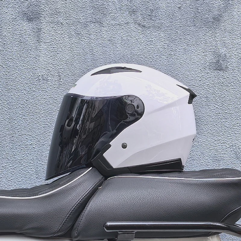 Motorhelm Heren Dames Universeel Vier Seizoenen Dubbel Vizier