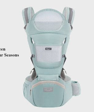 Ergonomische Baby Draagzak - 4 Seizoenen, Verstelbaar, Heupstoeltje & Multifunctioneel