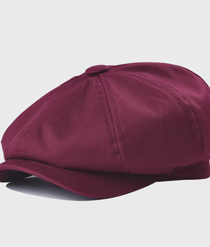 Retro Newsboy Cap Heren Dames - Stijlvolle Twill Katoen Baker Boy Pet