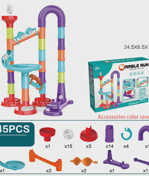 Montessori Marble Run Bouwset - Interactief Educatief Speelgoed voor Kinderen