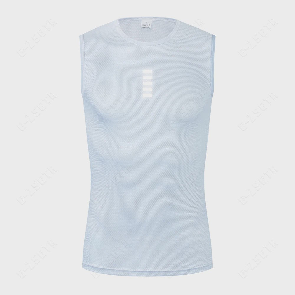 Heren Wielren Base Layer - Sneldrogend en Reflecterend Sportonderhemd