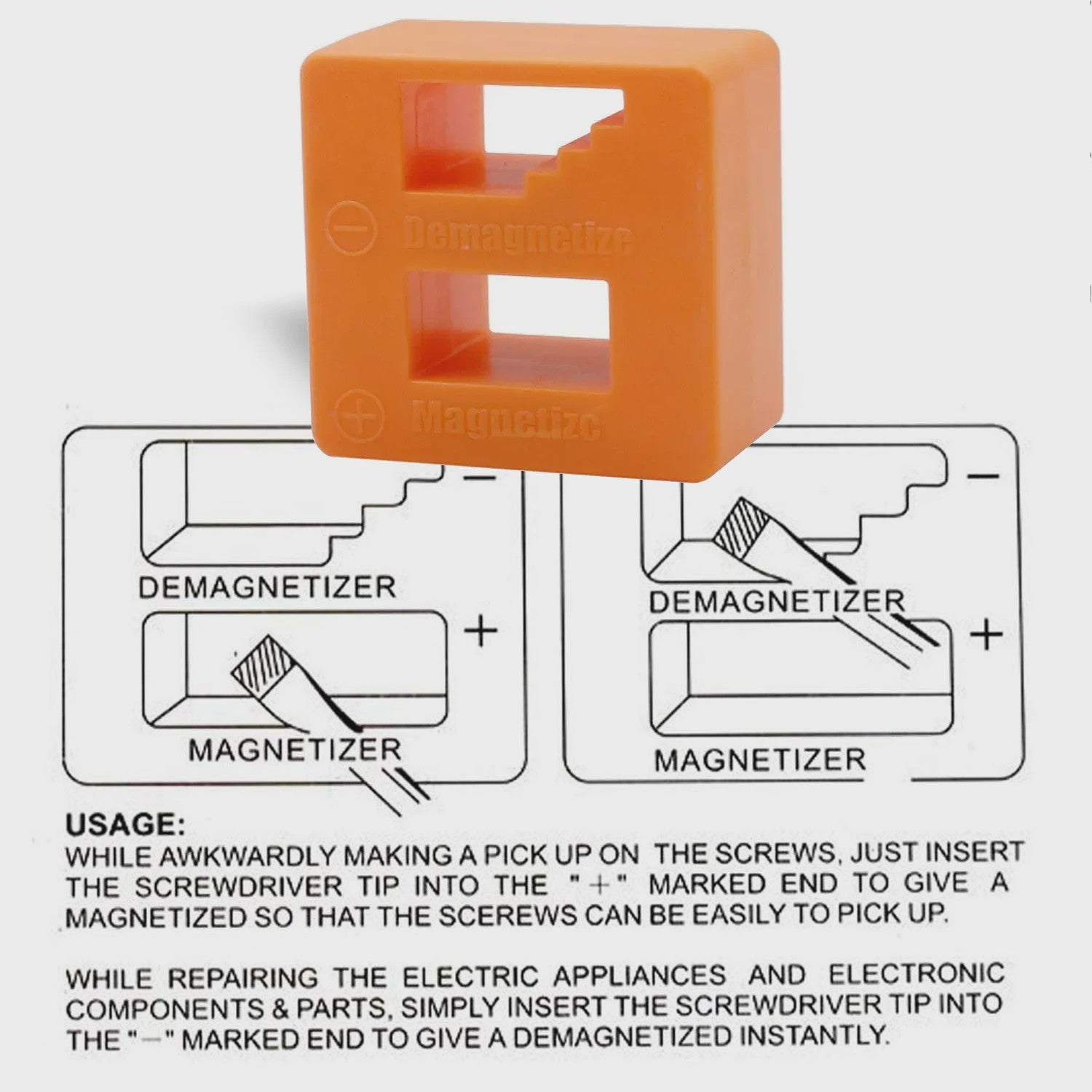 2-in-1 Magnetiseer & Demagnetiseer Tool voor Schroevendraaiers