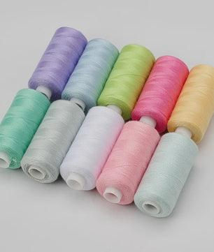 10 Rollen Polyester Naaigaren 402 - 400 Yards - Voor Hand & Machine